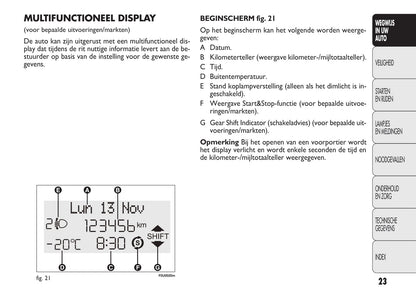 2009-2010 Fiat Punto Bedienungsanleitung | Niederländisch