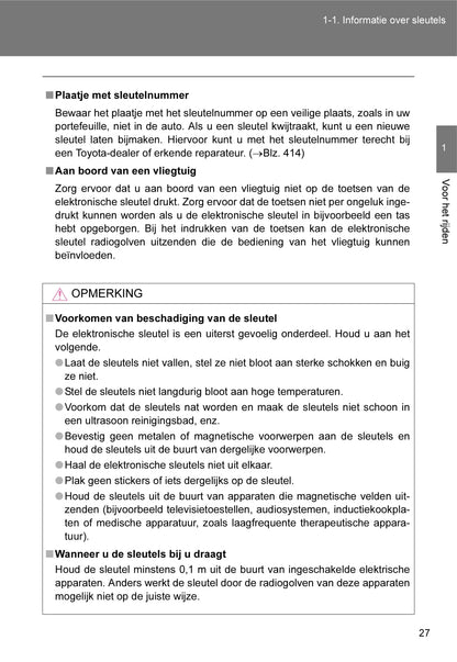 2010-2011 Toyota iQ Owner's Manual | Dutch