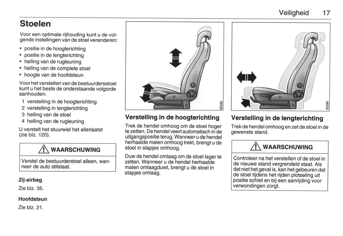 2005-2009 Saab 9-5 Owner's Manual | Dutch