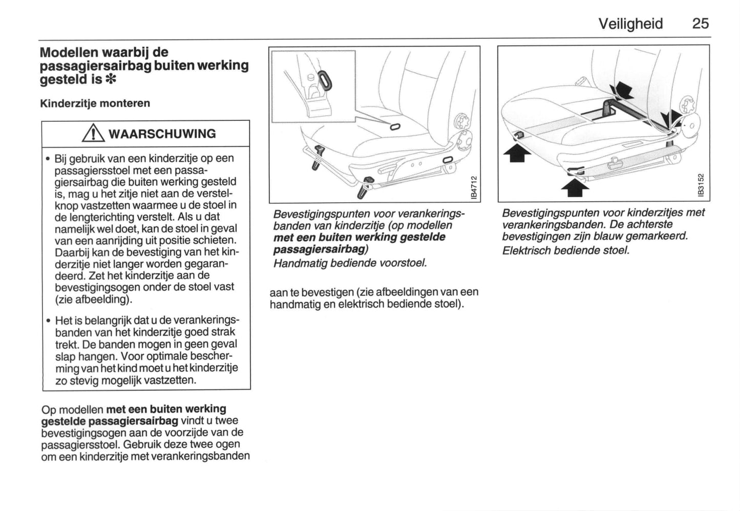 2005-2009 Saab 9-5 Owner's Manual | Dutch