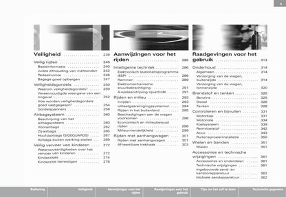 2003-2008 Audi A3 Owner's Manual | Dutch