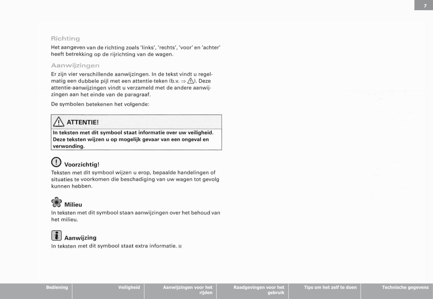 2003-2008 Audi A3 Owner's Manual | Dutch