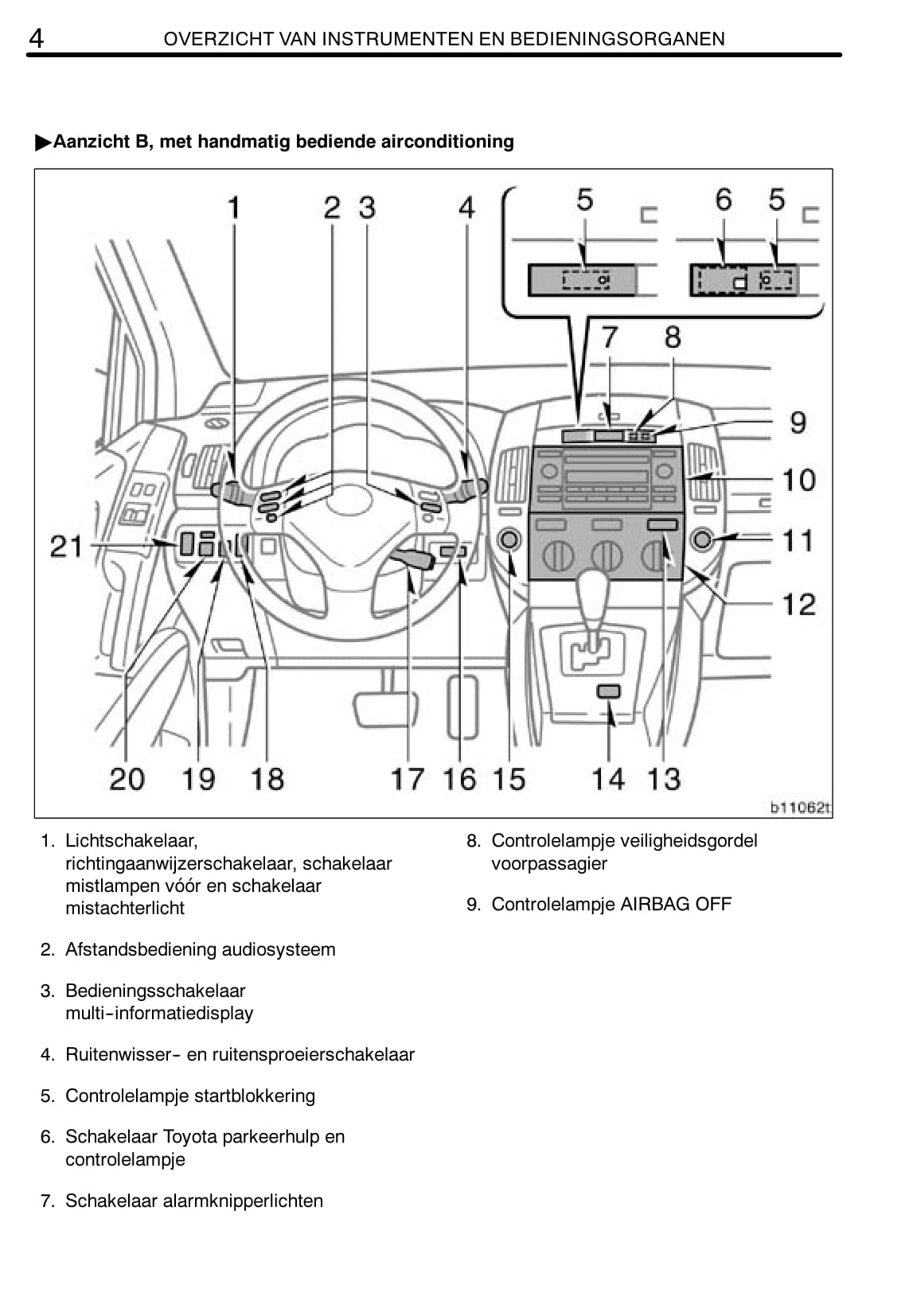 2004-2008 Toyota Corolla Manuel du propriétaire | Néerlandais