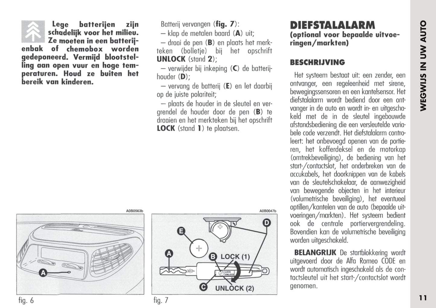 2003-2005 Alfa Romeo 156 Bedienungsanleitung | Niederländisch