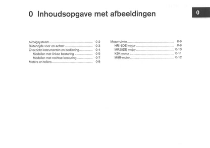 2008-2009 Nissan Qashqai Owner's Manual | Dutch