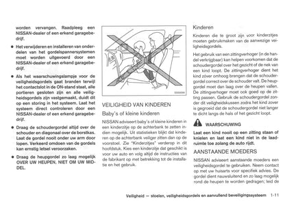 2008-2009 Nissan Qashqai Owner's Manual | Dutch