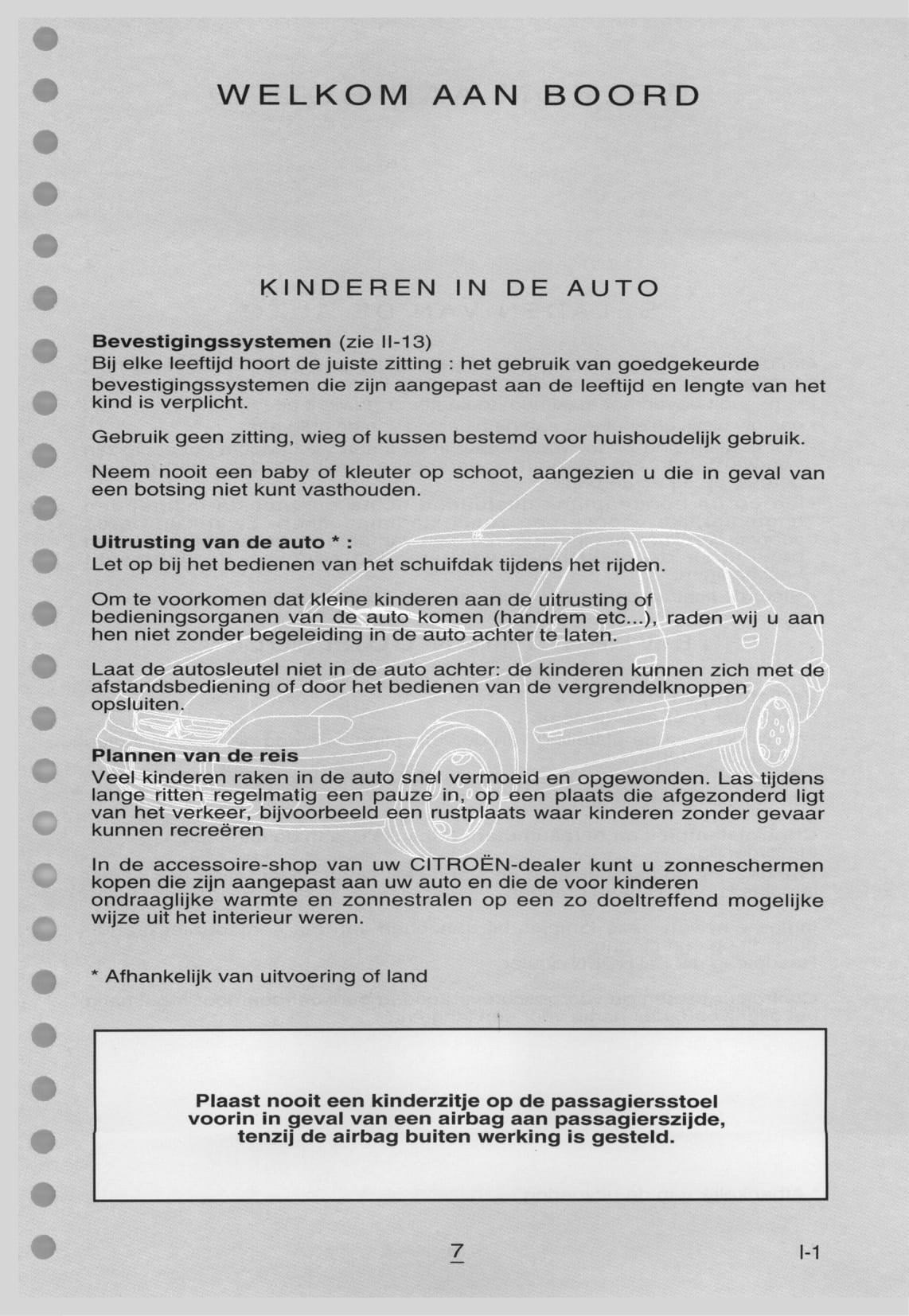 1999-2000 Citroën Xsara Bedienungsanleitung | Niederländisch