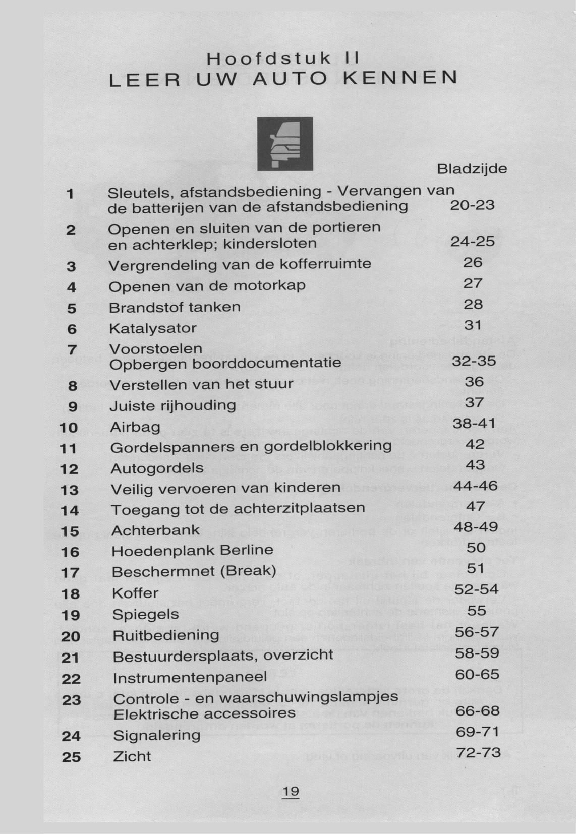 1999-2000 Citroën Xsara Bedienungsanleitung | Niederländisch