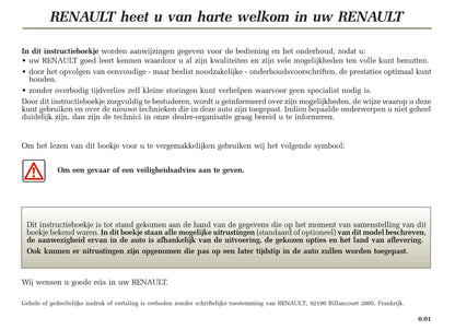 2005-2007 Renault Clio Owner's Manual | Dutch