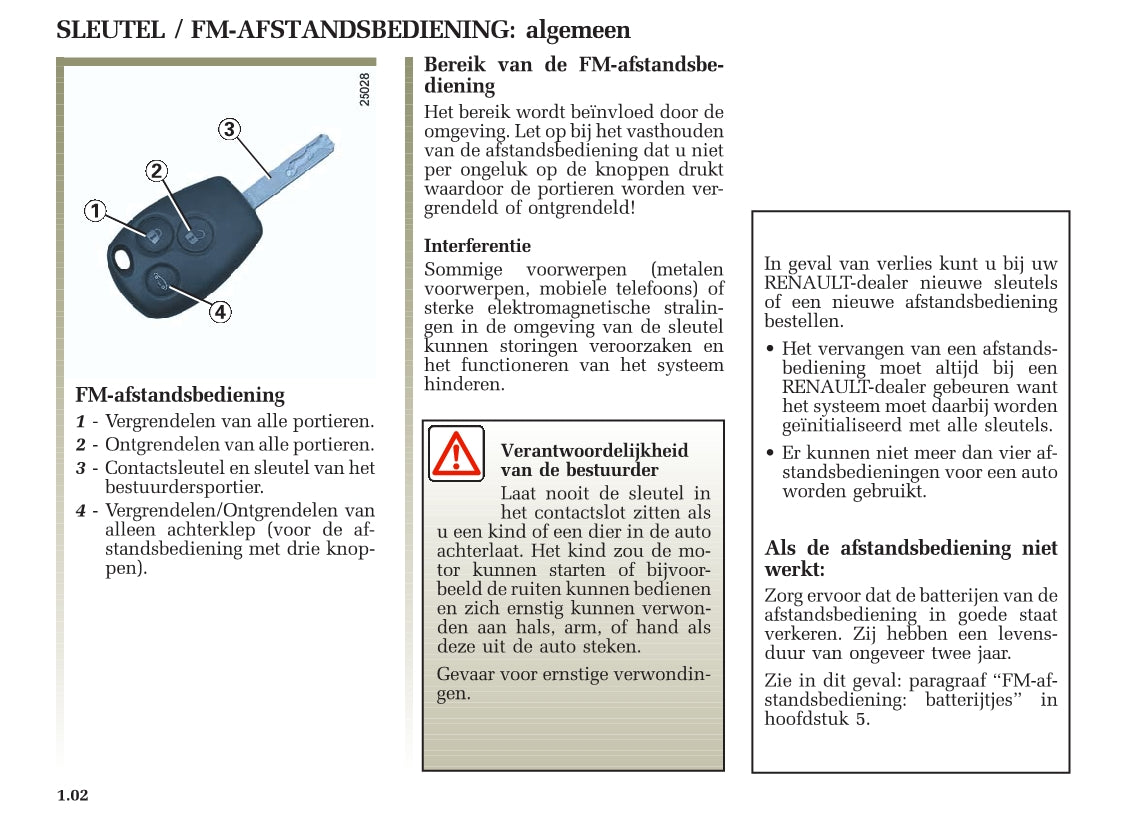 2005-2007 Renault Clio Owner's Manual | Dutch