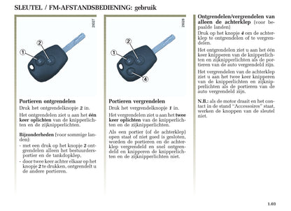 2005-2007 Renault Clio Owner's Manual | Dutch