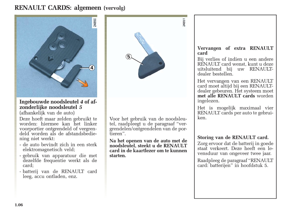 2005-2007 Renault Clio Owner's Manual | Dutch