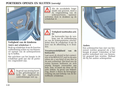 2005-2007 Renault Clio Owner's Manual | Dutch