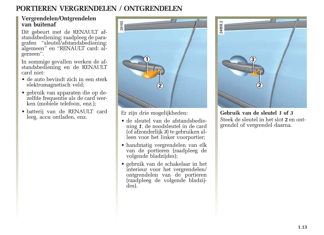 2005-2007 Renault Clio Owner's Manual | Dutch