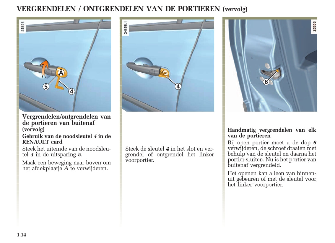 2005-2007 Renault Clio Owner's Manual | Dutch