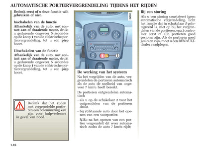 2005-2007 Renault Clio Owner's Manual | Dutch