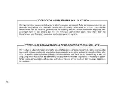 2010-2011 Hyundai i20 Bedienungsanleitung | Niederländisch