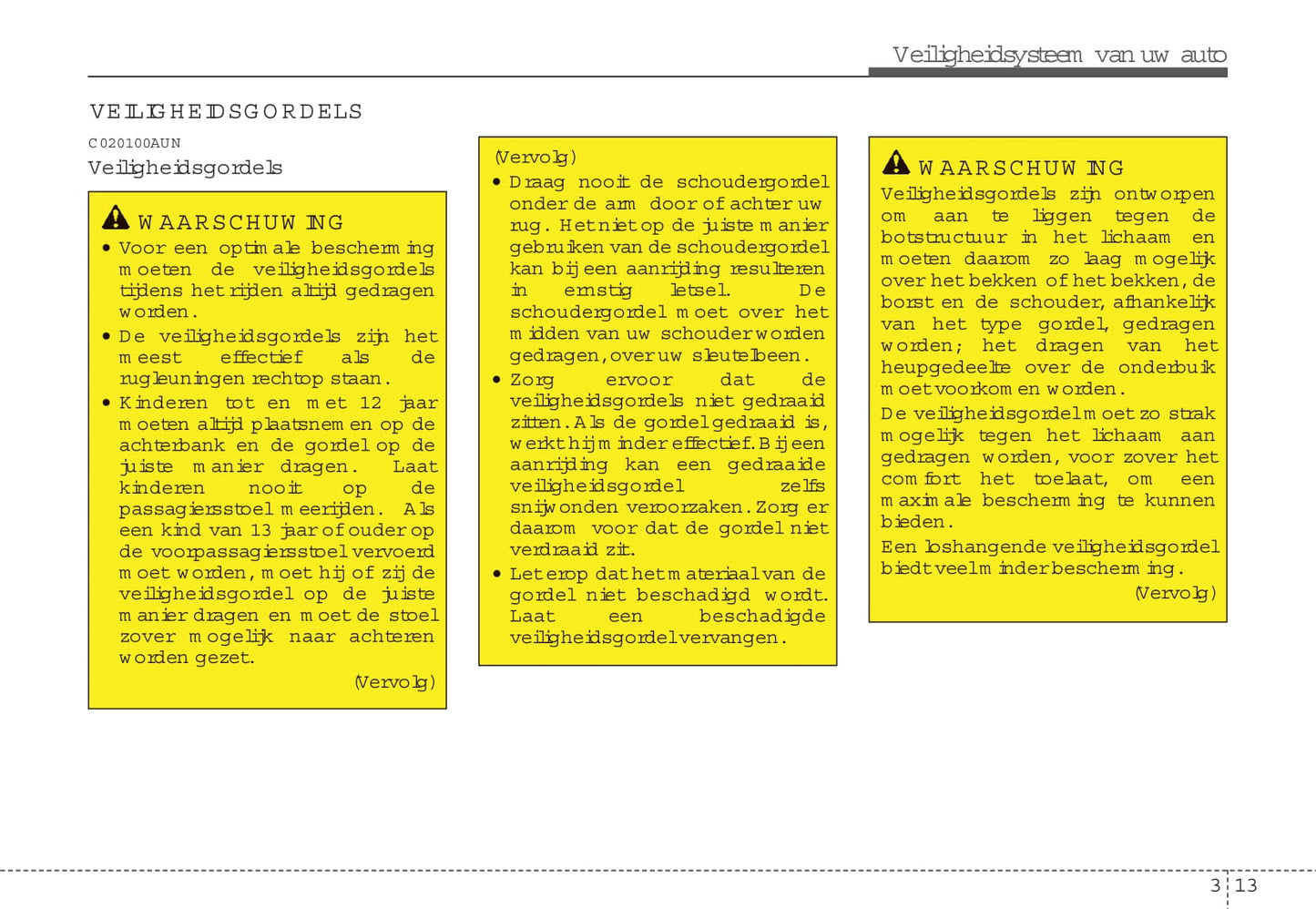 2008-2009 Kia Soul Owner's Manual | Dutch