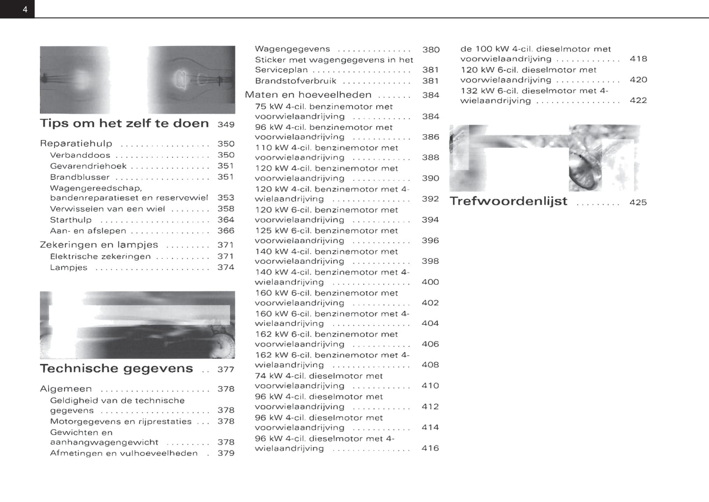 2001-2004 Audi A4 Avant Owner's Manual | Dutch