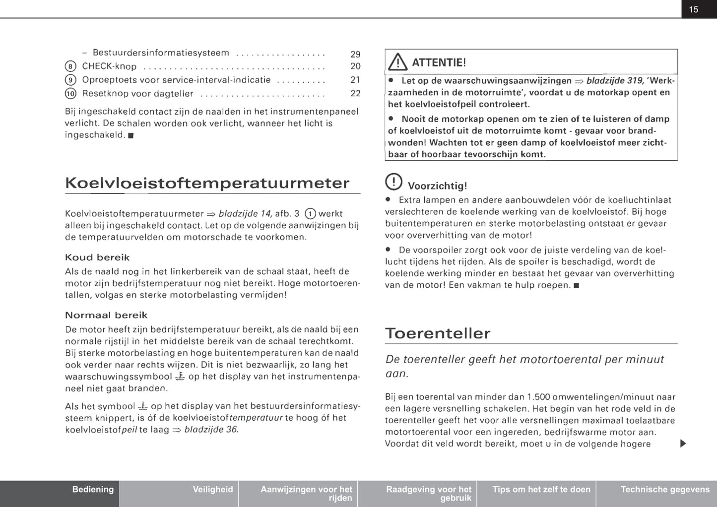 2001-2004 Audi A4 Avant Owner's Manual | Dutch