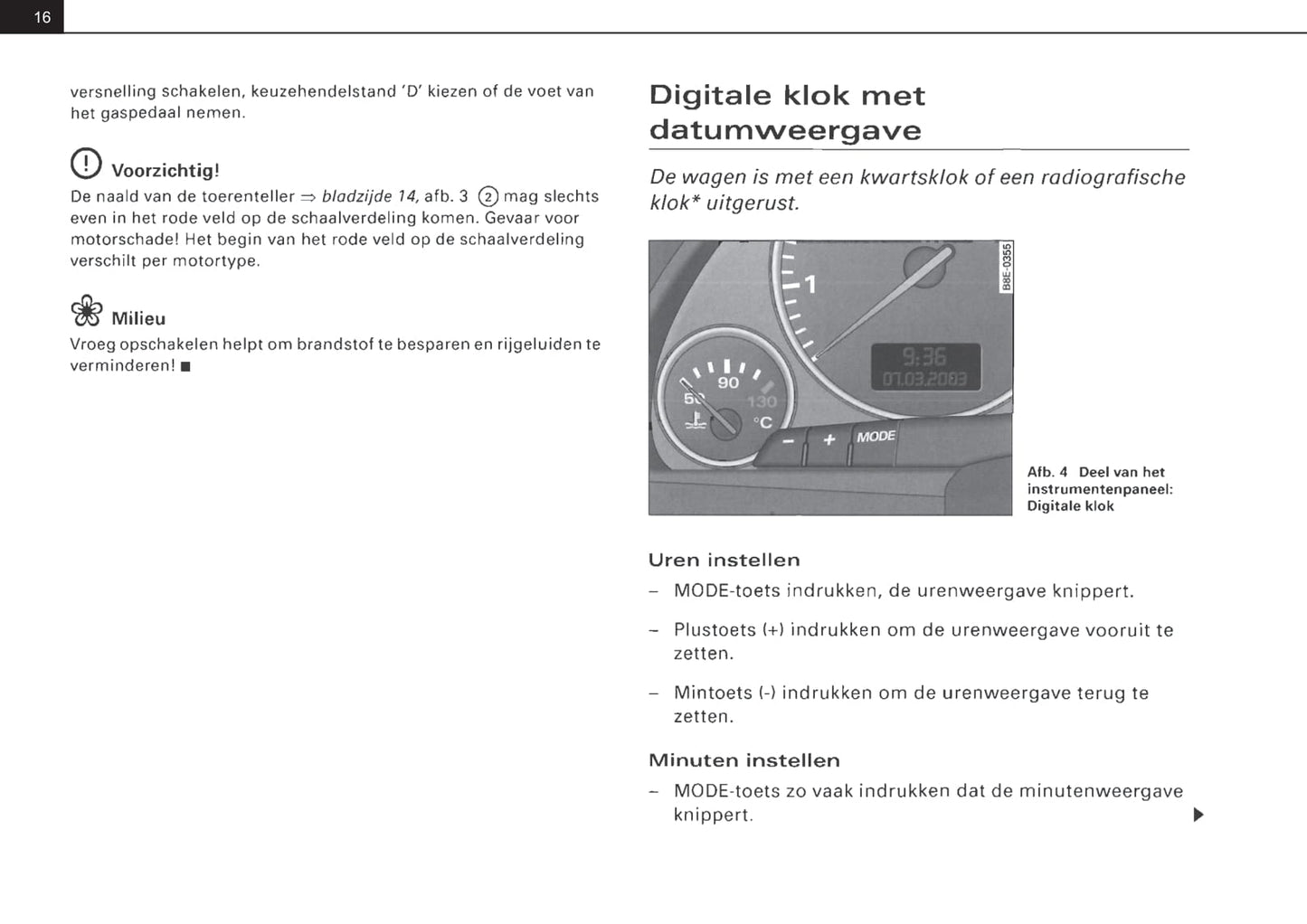 2001-2004 Audi A4 Avant Owner's Manual | Dutch