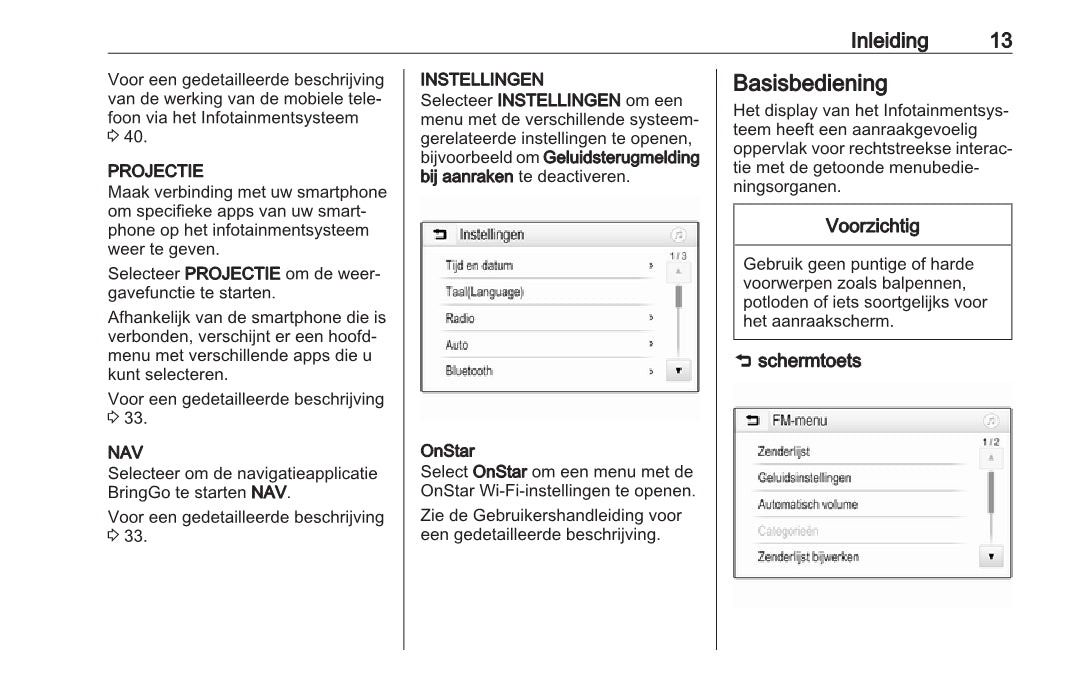 Opel Corsa Infotainment System Handleiding 2014 - 2018