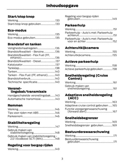 2012 Ford Focus Owner's Manual | Dutch