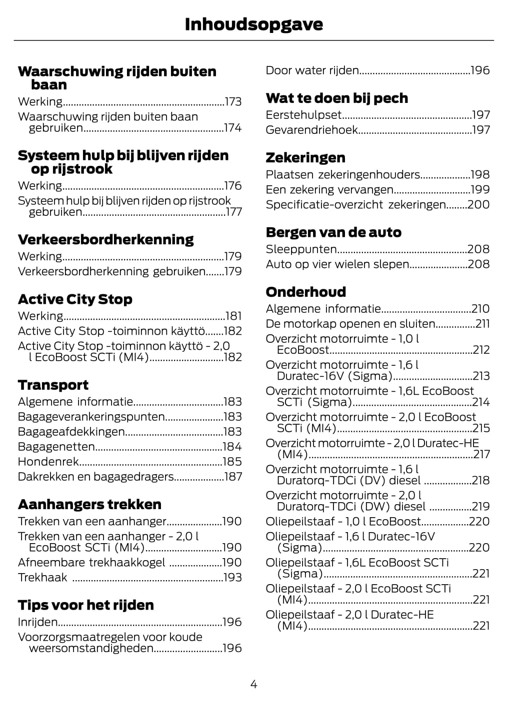 2012 Ford Focus Owner's Manual | Dutch