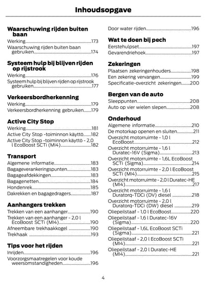 2012 Ford Focus Owner's Manual | Dutch