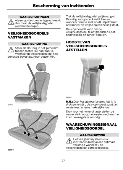 2012 Ford Focus Owner's Manual | Dutch