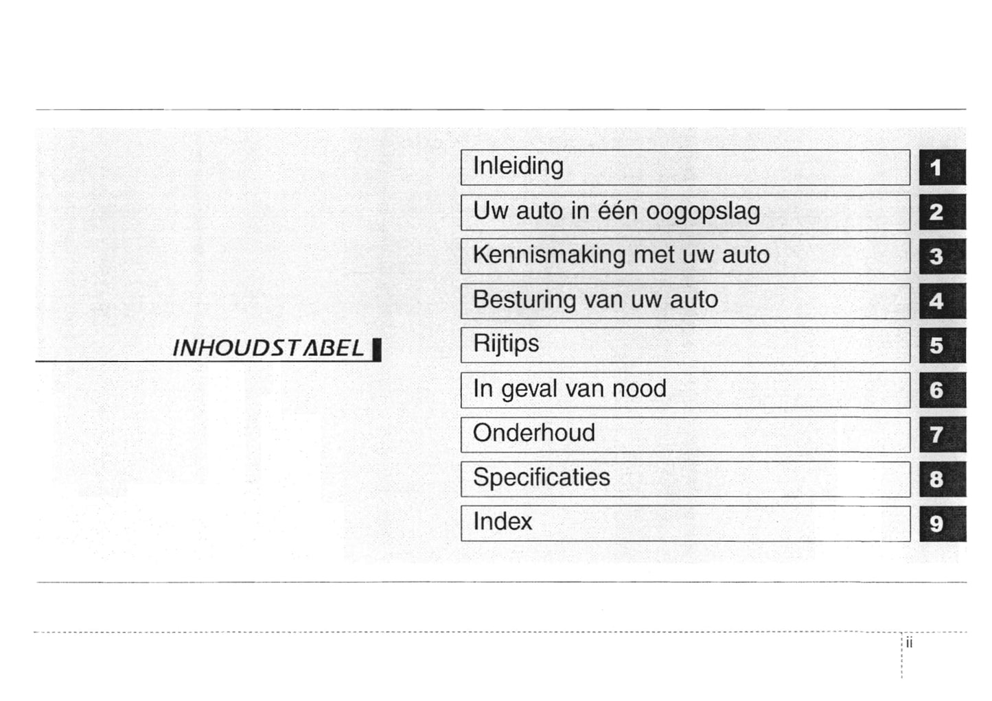 2007-2008 Kia Cee'd Owner's Manual | Dutch