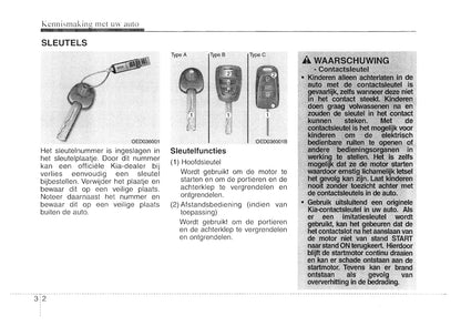 2007-2008 Kia Cee'd Owner's Manual | Dutch