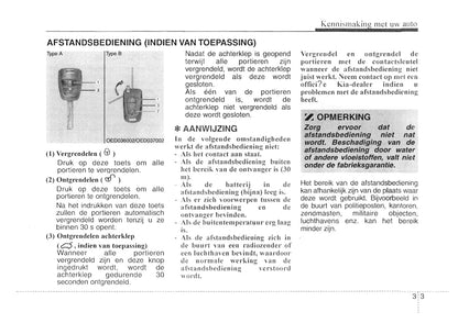 2007-2008 Kia Cee'd Owner's Manual | Dutch