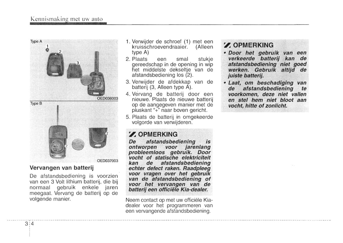 2007-2008 Kia Cee'd Owner's Manual | Dutch