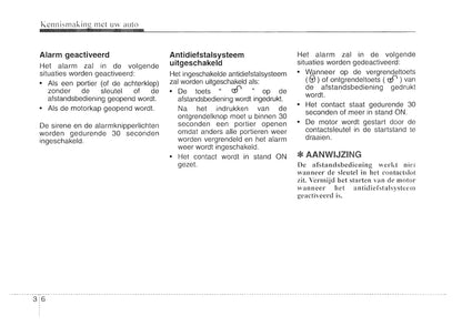 2007-2008 Kia Cee'd Owner's Manual | Dutch