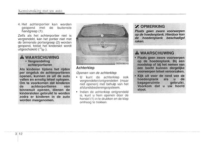 2007-2008 Kia Cee'd Owner's Manual | Dutch