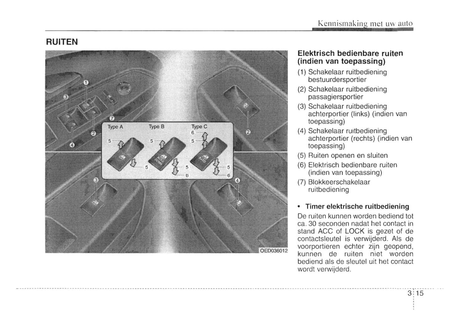 2007-2008 Kia Cee'd Owner's Manual | Dutch