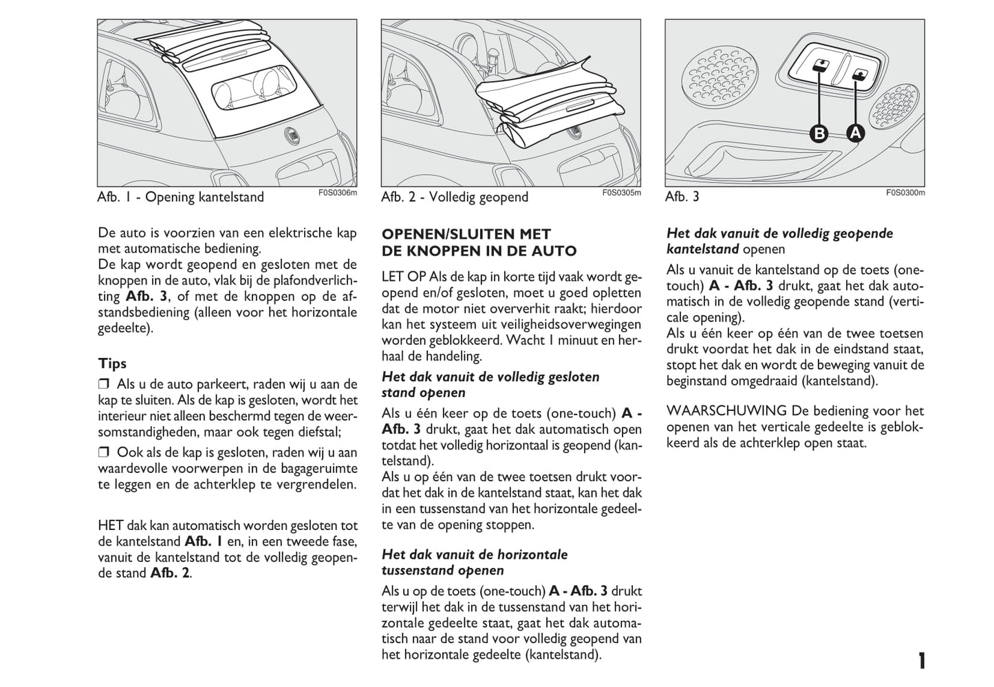 2009-2010 Fiat 500C Owner's Manual | Dutch