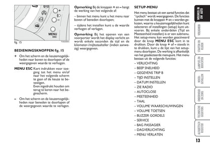 2009-2010 Fiat 500C Owner's Manual | Dutch