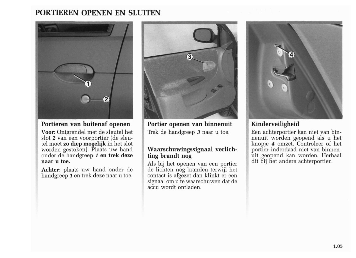 2001-2002 Renault Mégane Owner's Manual | Dutch