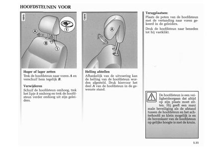 2001-2002 Renault Mégane Owner's Manual | Dutch