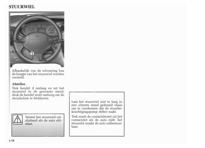 2001-2002 Renault Mégane Owner's Manual | Dutch