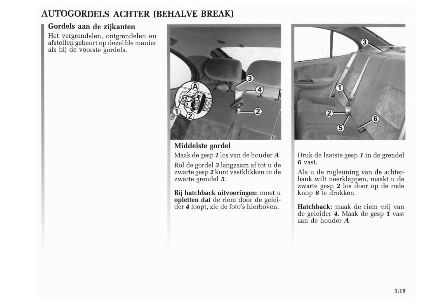 2001-2002 Renault Mégane Owner's Manual | Dutch