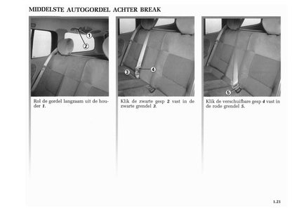 2001-2002 Renault Mégane Owner's Manual | Dutch