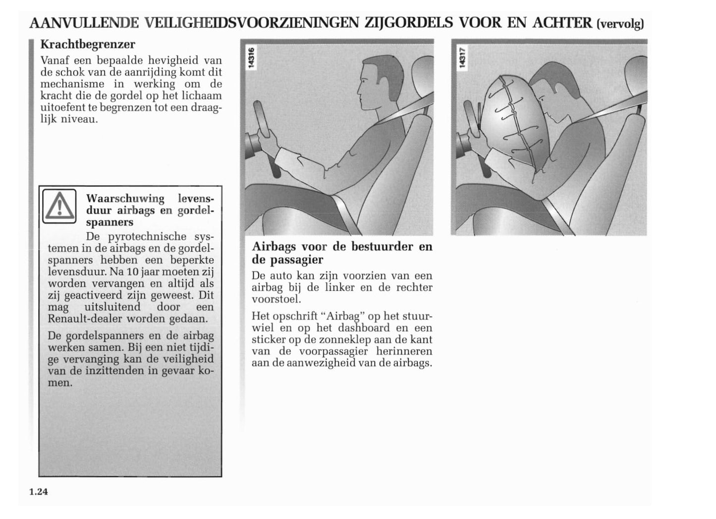 2001-2002 Renault Mégane Owner's Manual | Dutch