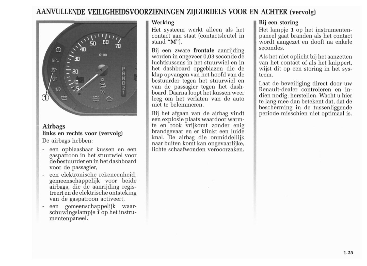 2001-2002 Renault Mégane Owner's Manual | Dutch