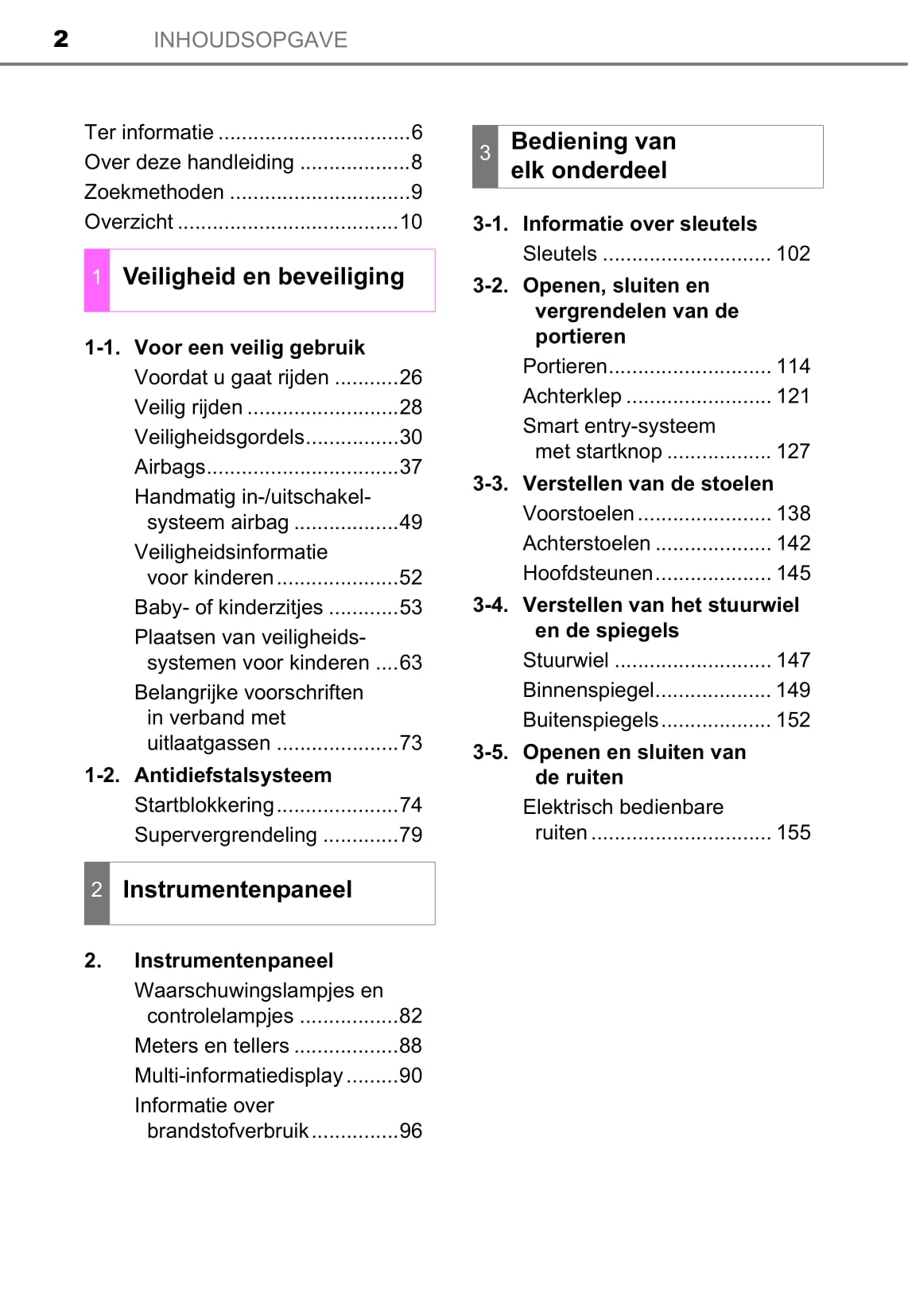 2014-2015 Toyota Yaris Owner's Manual | Dutch