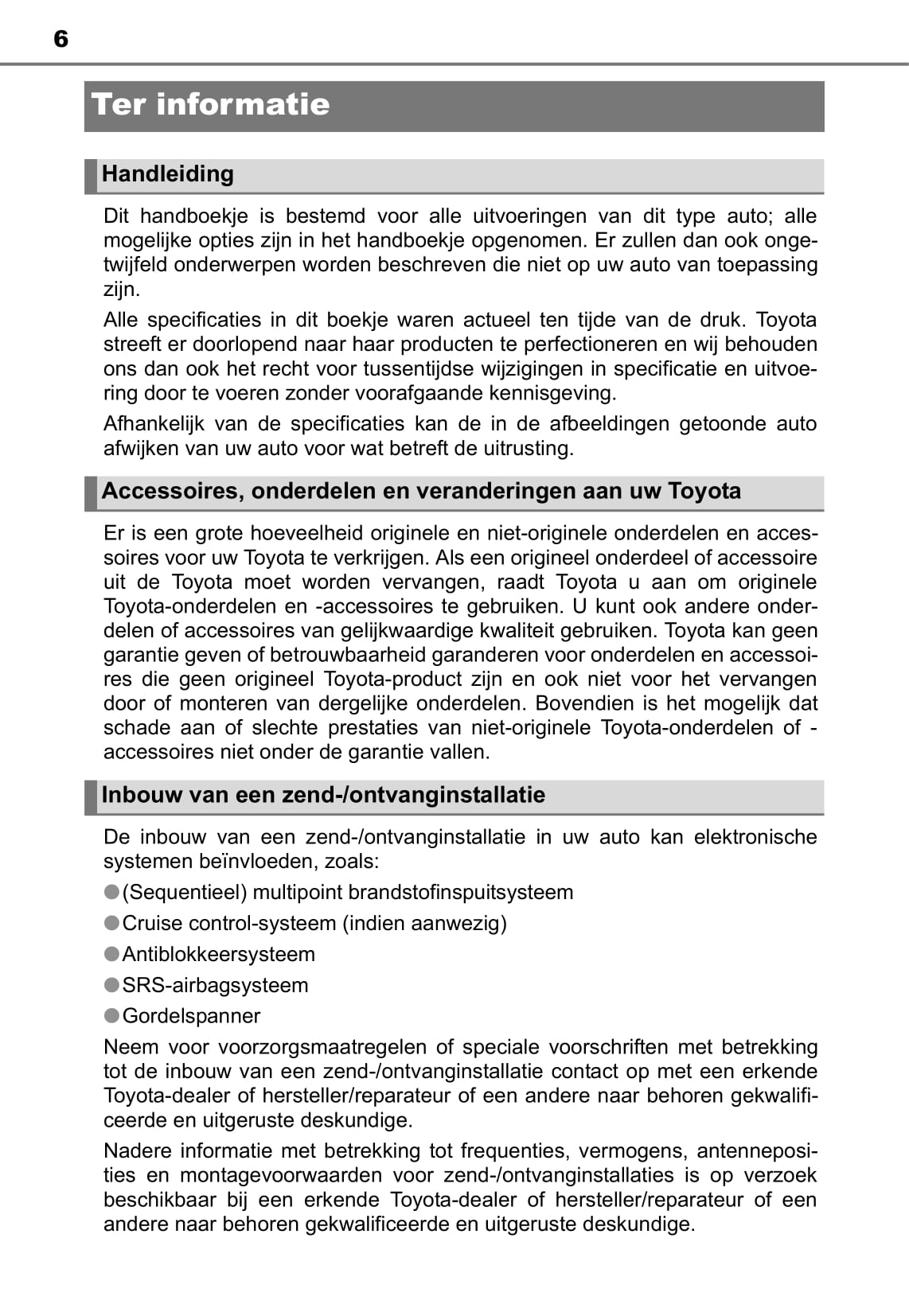 2014-2015 Toyota Yaris Owner's Manual | Dutch