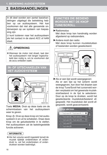 Toyota Touch & Go (plus) Handleiding