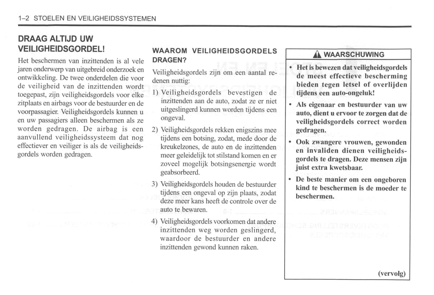 2000-2004 Daewoo Tacuma Bedienungsanleitung | Niederländisch